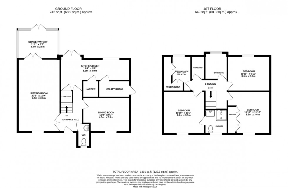 Floorplan for Edwardstone, Sudbury, Suffolk